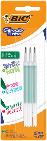 RECAMBIO BIC GELOCITY ILLUSION VERDE BLISTER 3 UDS 944024 | 1 UNIDADES | (BIC)
